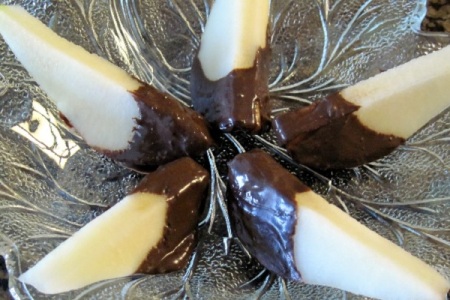 Chocolate Dipped Pears