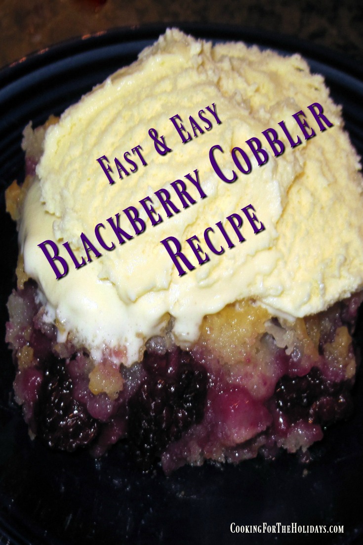 Easy Blackberry Cobbler Recipe