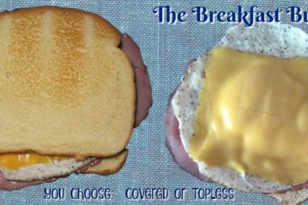 Breakfast Sandwich – Egg, Ham and Cheese Toasted Sandwich