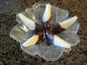 Chocolate Dipped Pears