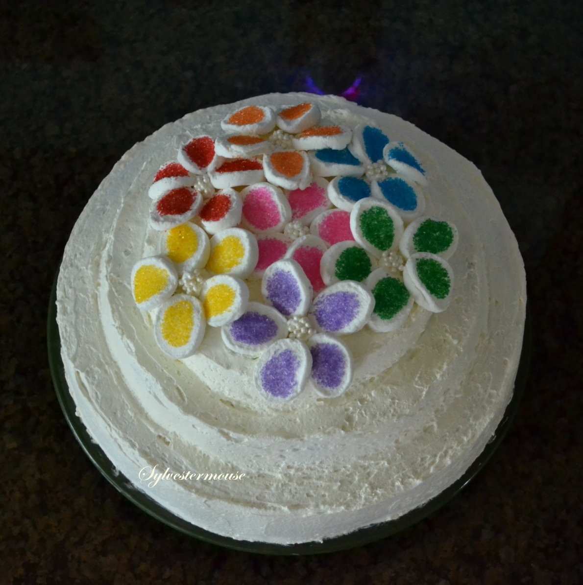 Decorate a Marshmallow Flowers Cake Cooking for the Holidays