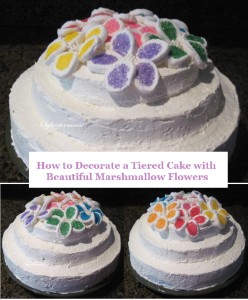 How to Decorate a Cake with Marshmallow Flowers