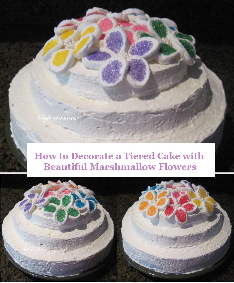 Decorate a Marshmallow Flowers Cake Cooking for the Holidays