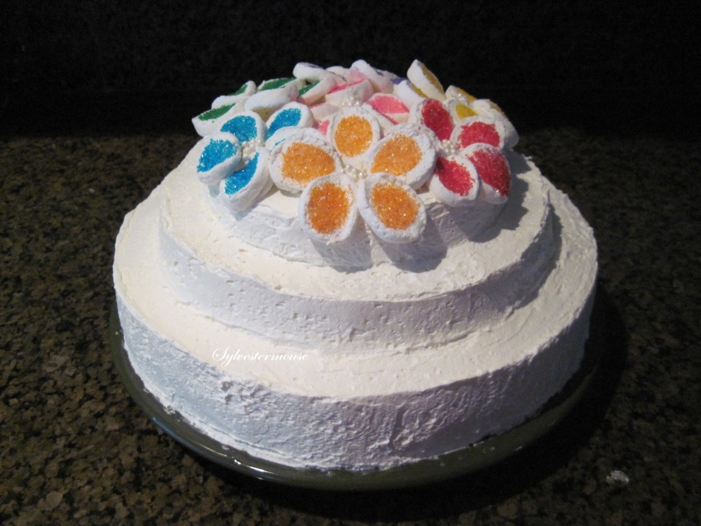 Birthday Cake Decorated Makarons Marshmallow Marshmallow Stock Photo  530213698 | Shutterstock