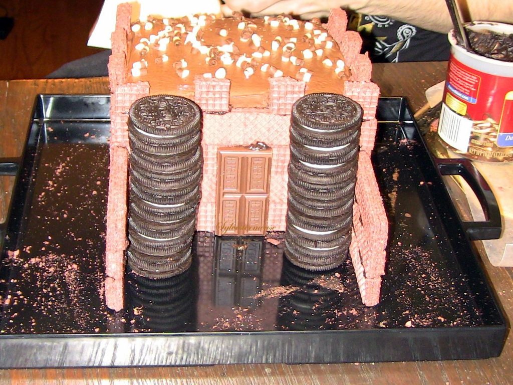 How to Make a Chocolate Halloween Ghost Castle Cake