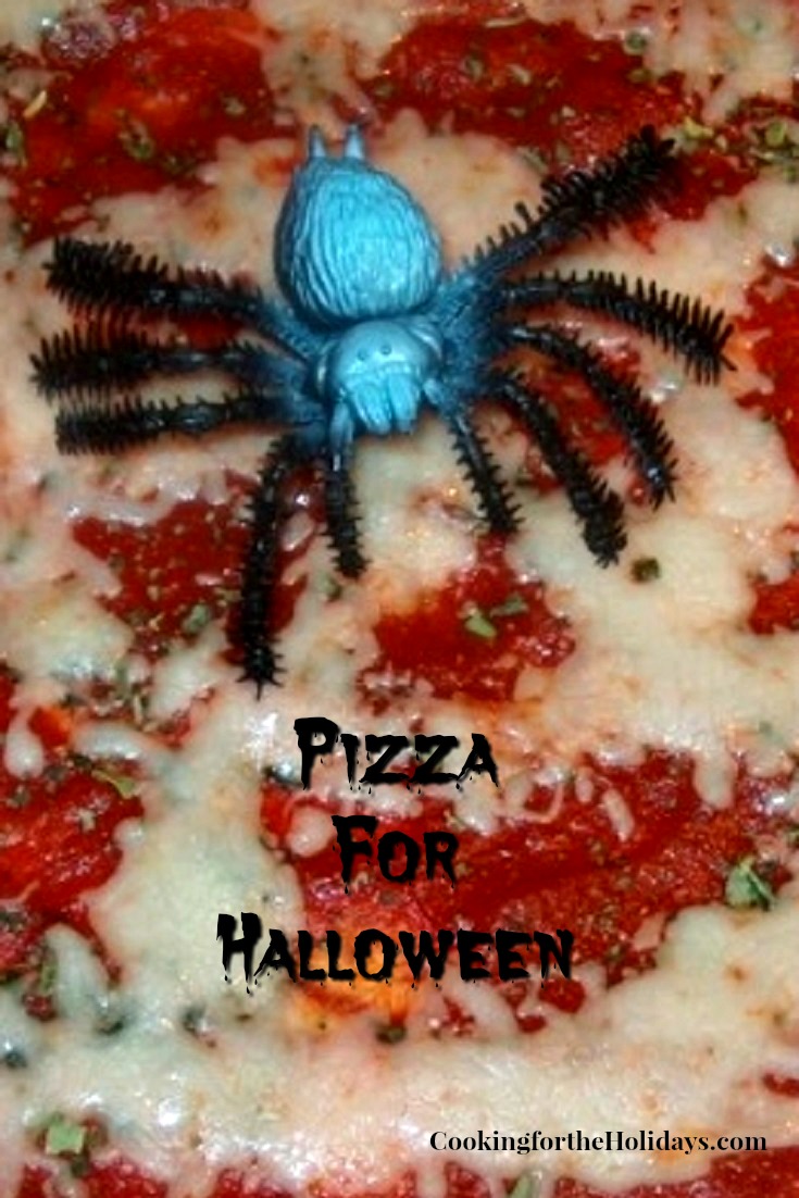 Decorate a Halloween Pizza for Dinner