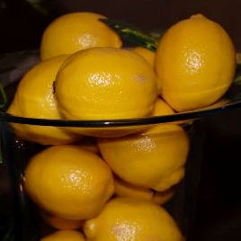 Lemons in a bowl