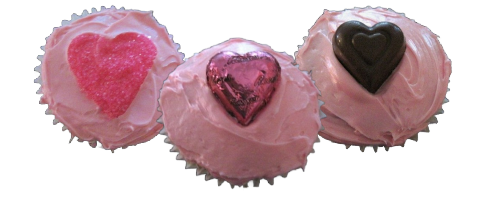 heart cupcakes